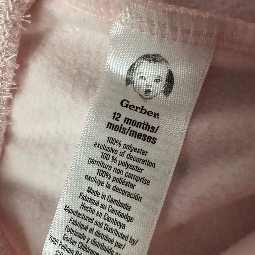 Gerber 12M Baby Girl Bundle Floral Rainbow 6pc